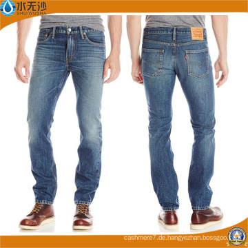 Neue Jeans Herren Gerade Freizeithosen Denim Jean Pants